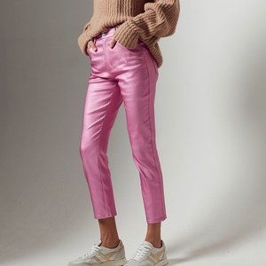 Anja Metallic Boho Chrome Deco Modern Minimal Straight Peasant Cottage P…